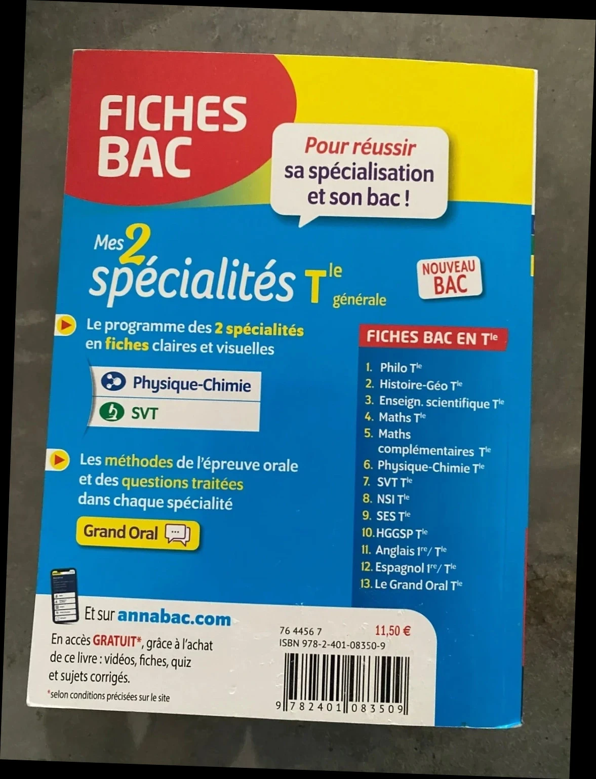 Livre Fiches programme bac quiz Hatier préparation examen et oral – photo 2